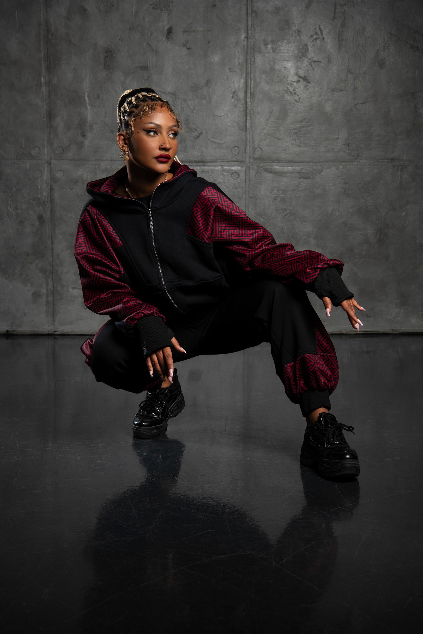 BINDI JACKET SAYAGATA DARK RED