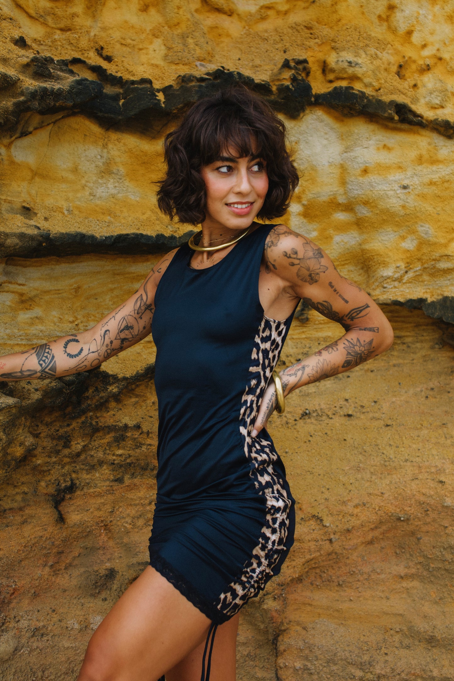 NURIA DRESS LEOPARD