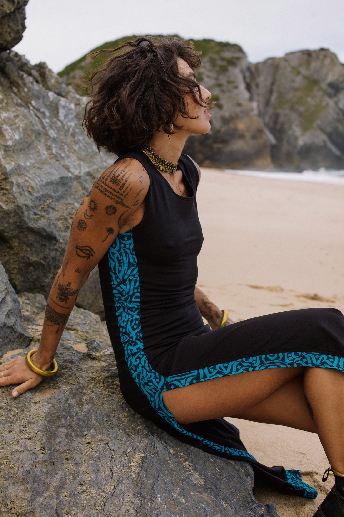 AITANA DRESS INK BLUE
