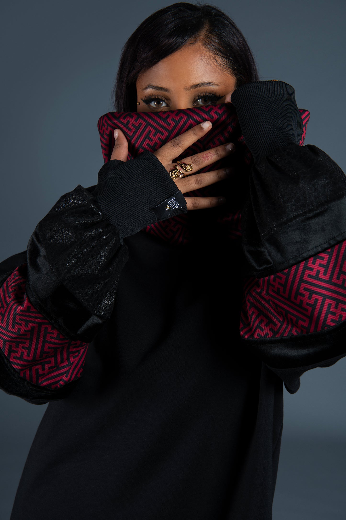 SHIRA DRESS SAYAGATA DARK RED