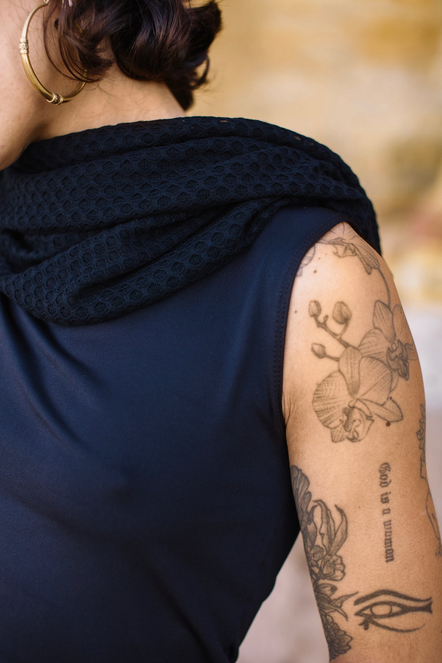 Nala top black mesh