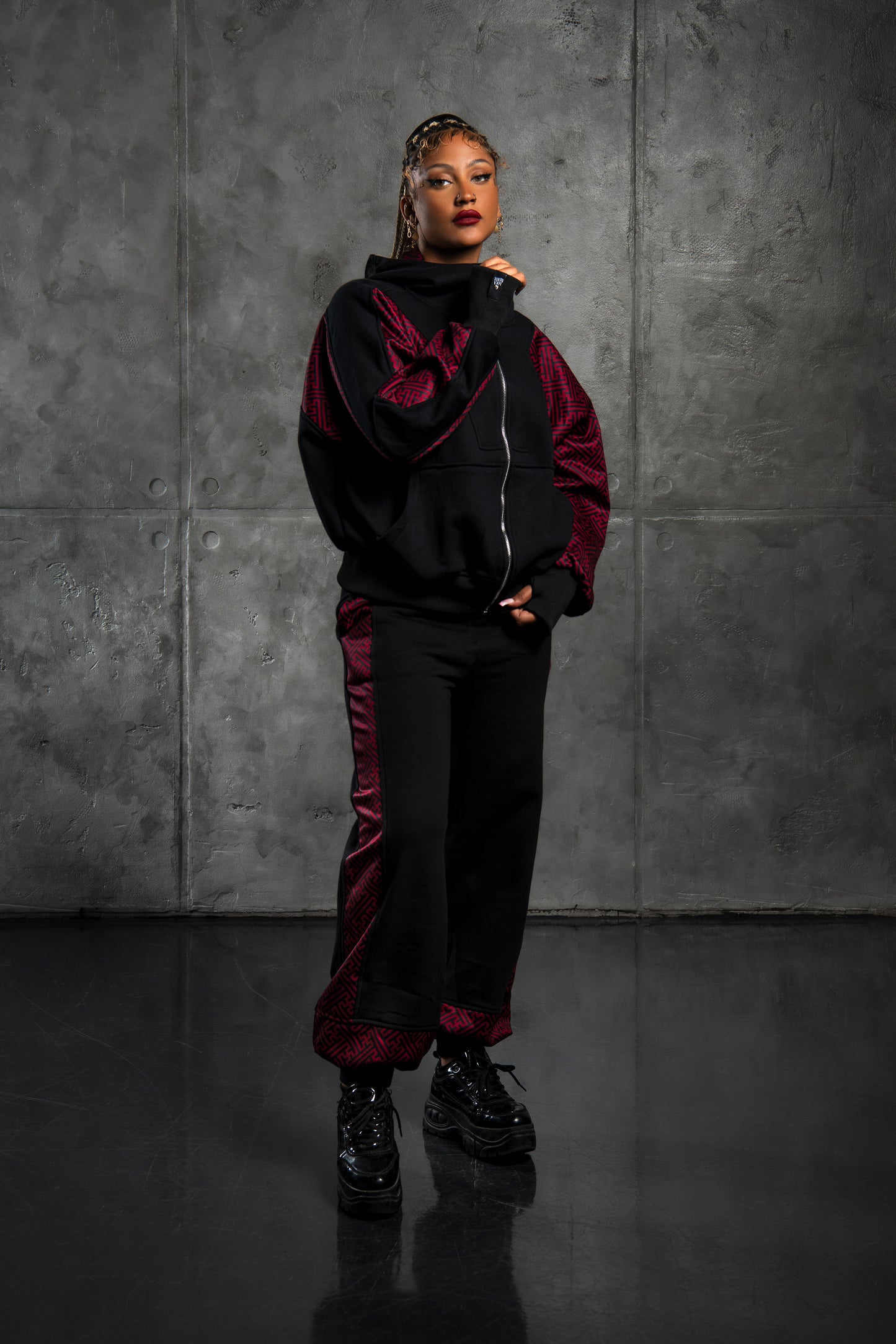 BINDI JACKET SAYAGATA DARK RED