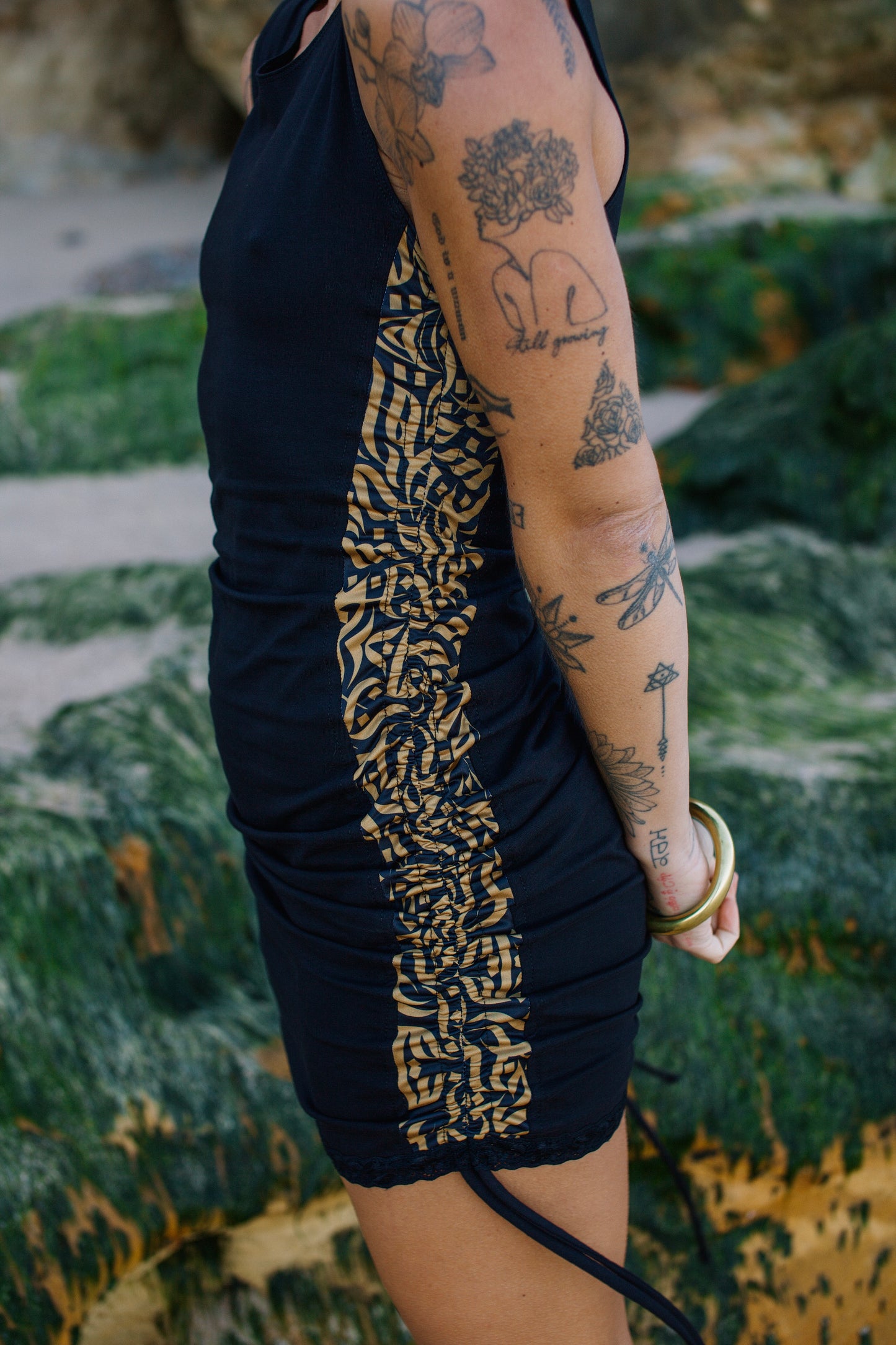 NURIA DRESS INK COFFEE