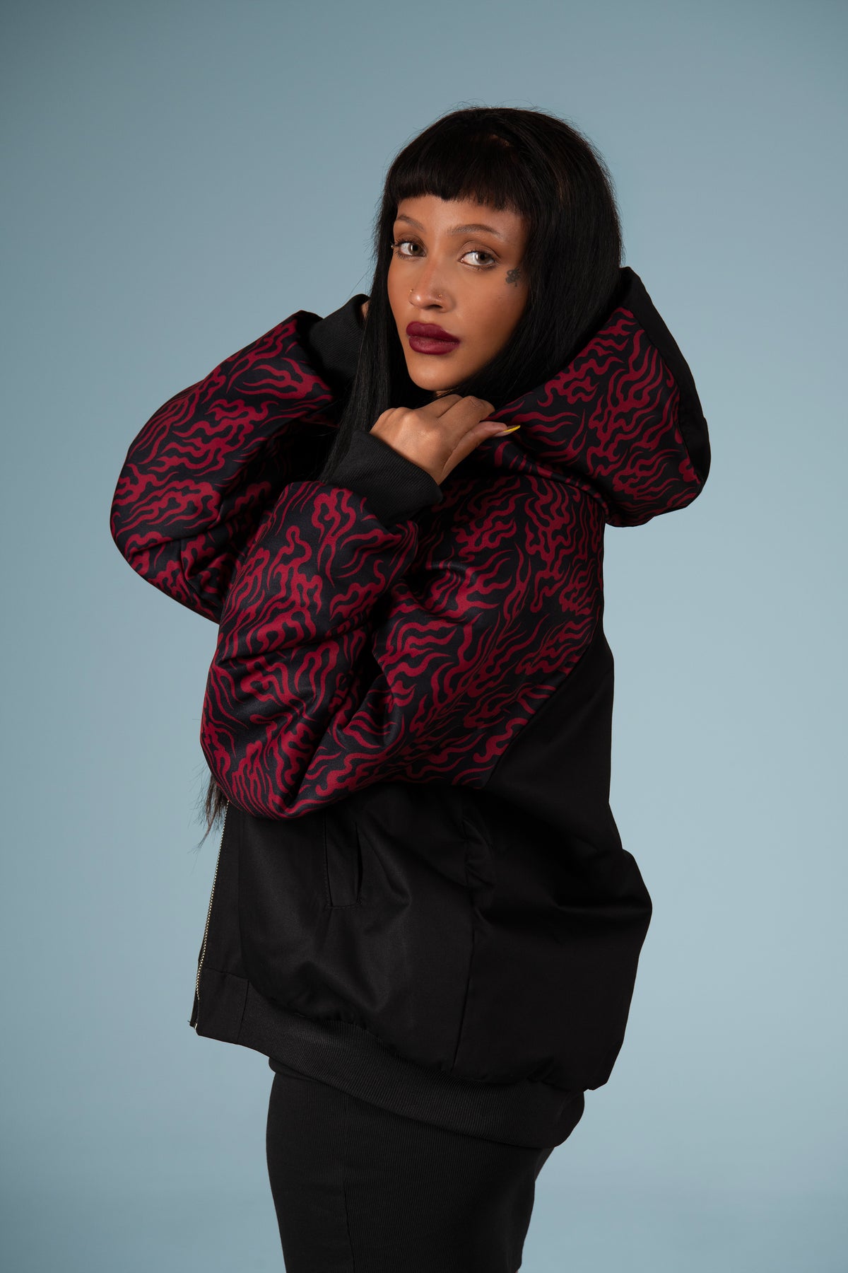 INKA BOMBER JACKET KASAI RED