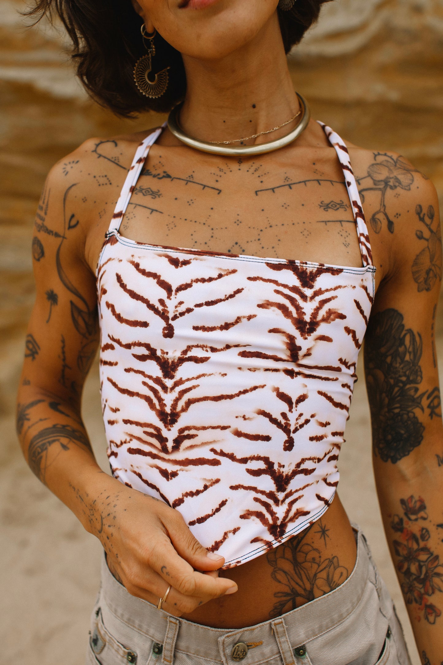 LEONI TOP TIGER WHITE