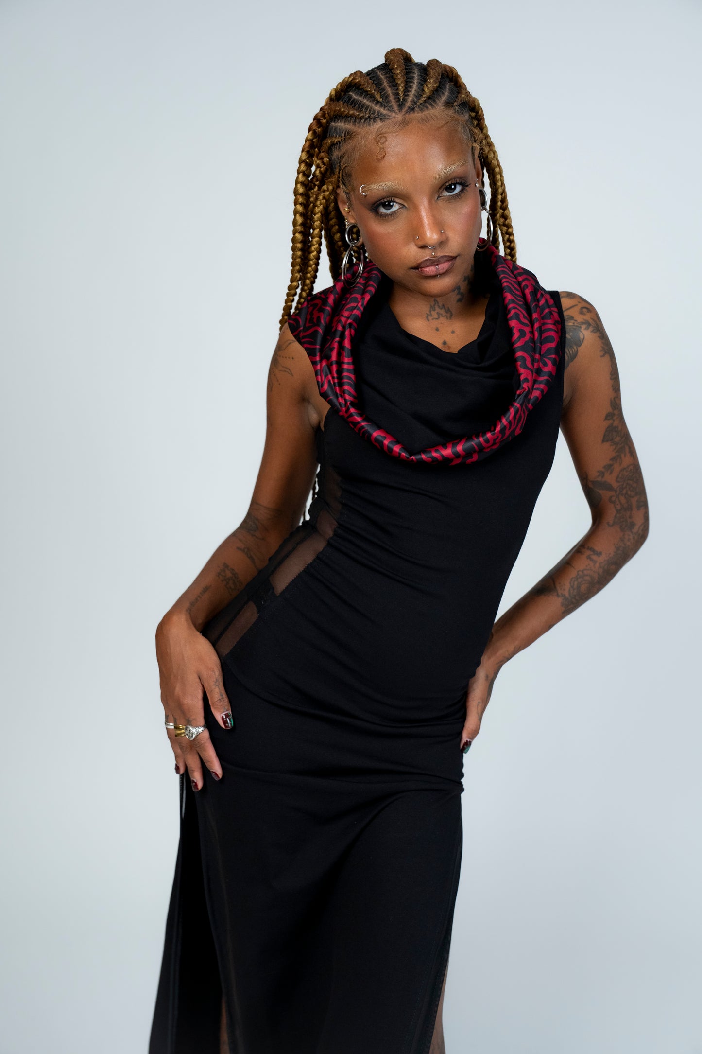 KALIN DRESS KASAI RED
