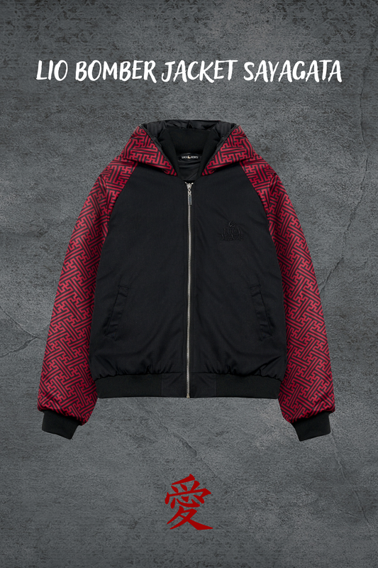 LIO BOMBER JACKET SAYAGATA DARK RED
