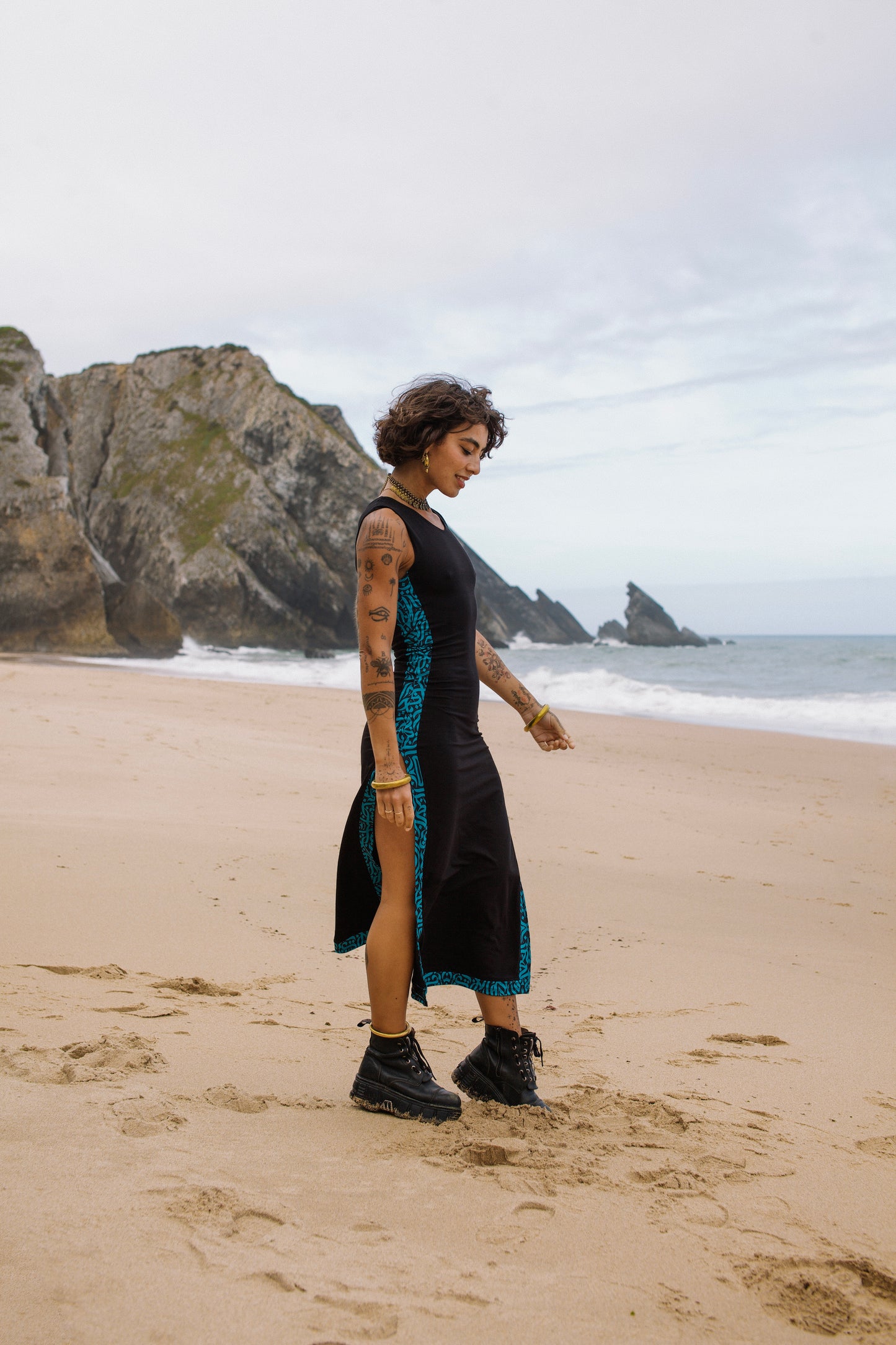 AITANA DRESS INK BLUE