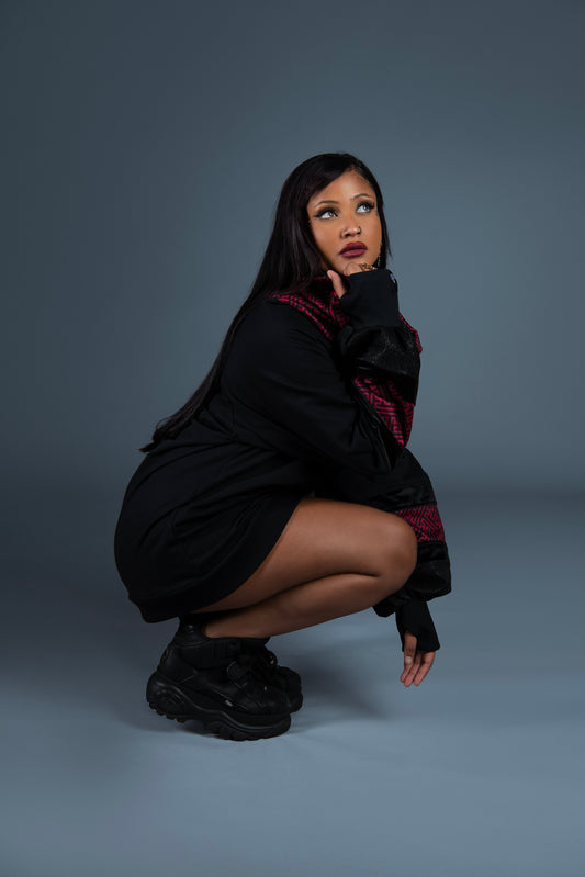 SHIRA DRESS SAYAGATA DARK RED