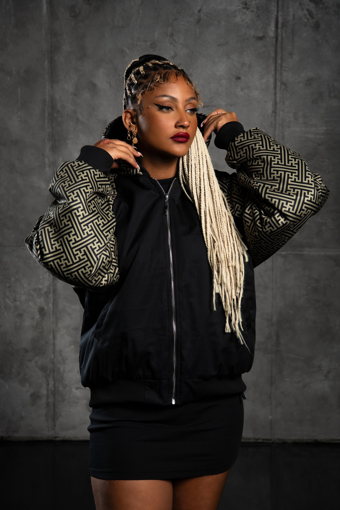 LIO BOMBER JACKET SAYAGATA ARMY GOLD