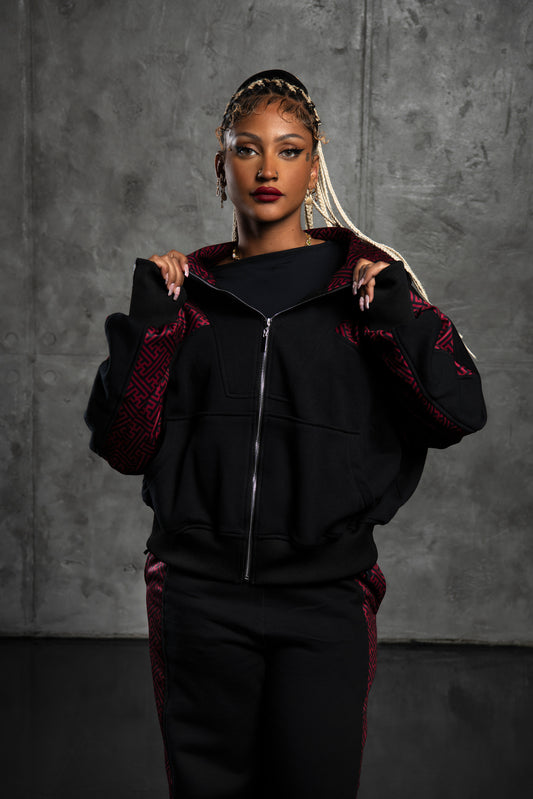 BINDI JACKET SAYAGATA DARK RED