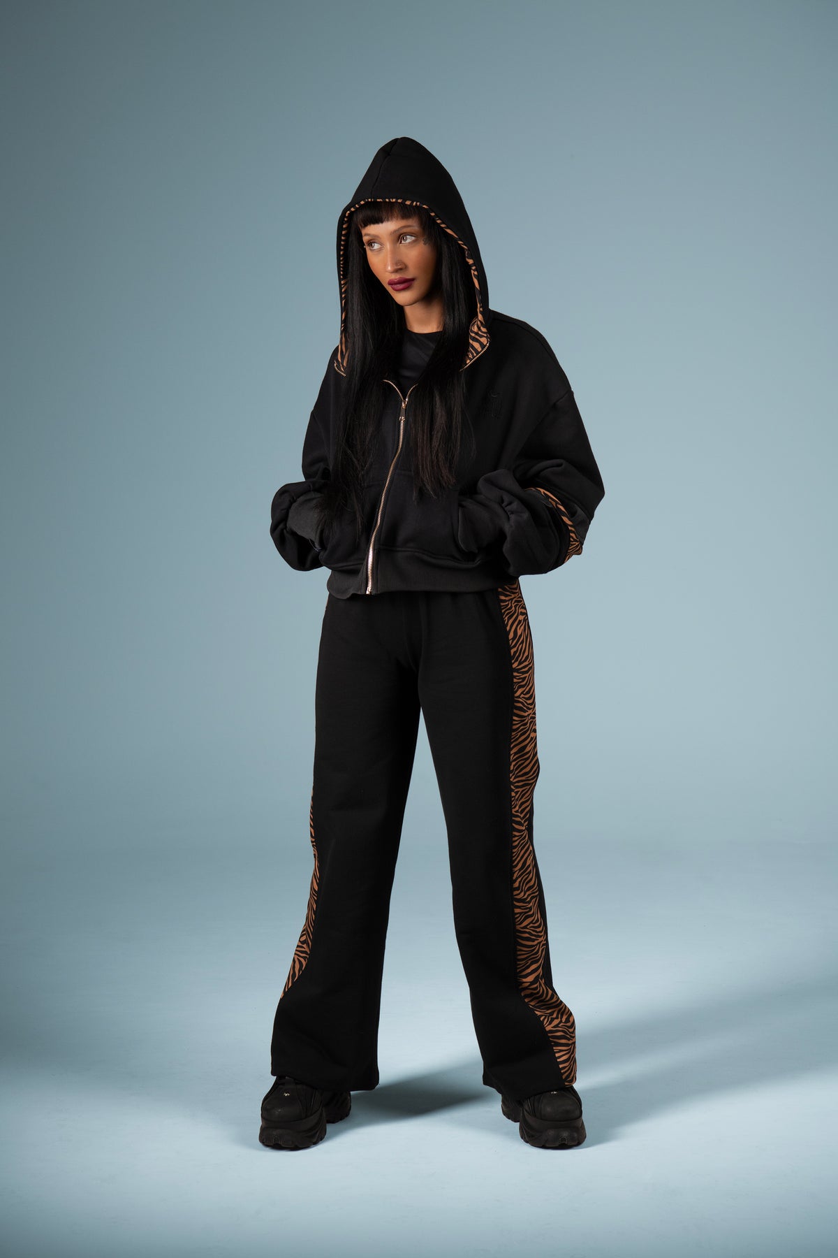 YUKI PANTS ZEBRA COFFEE