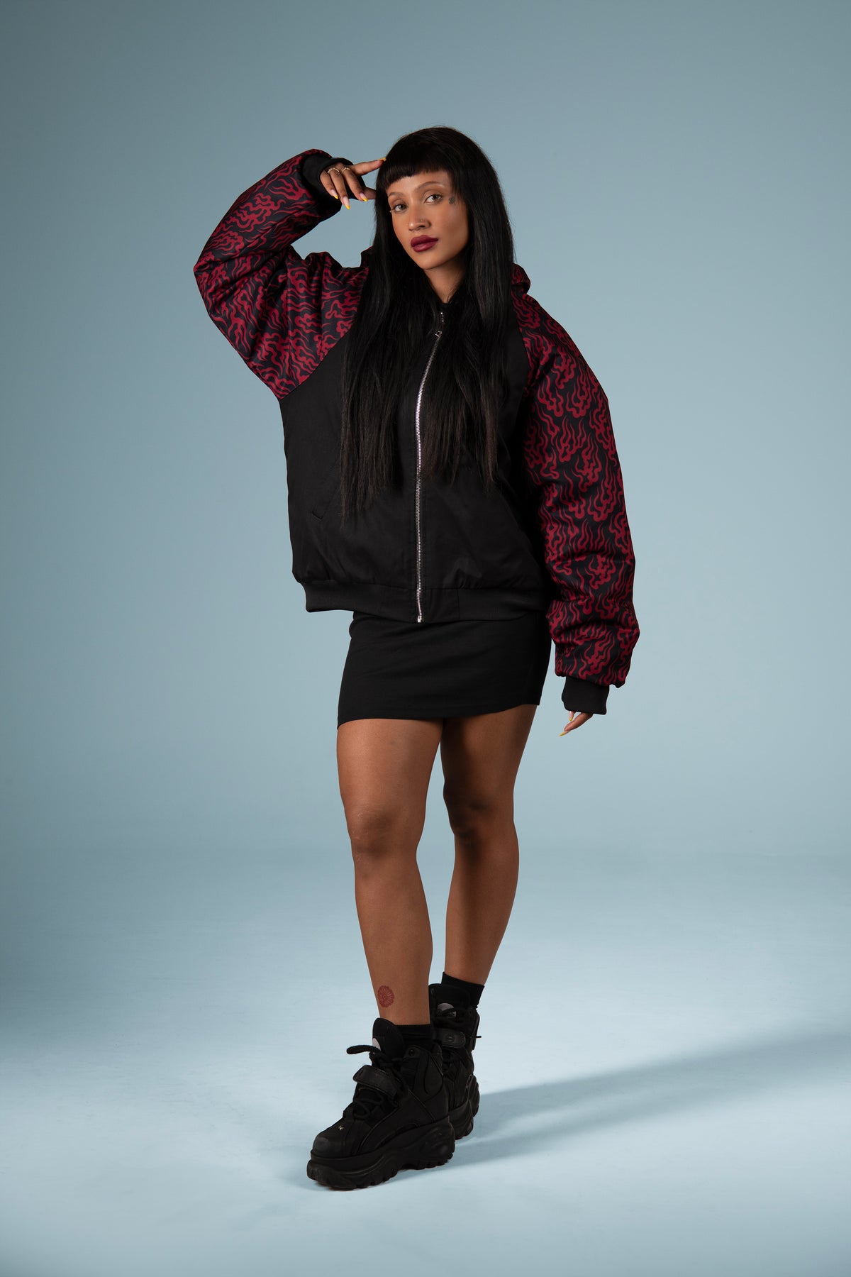 INKA BOMBER JACKET KASAI RED