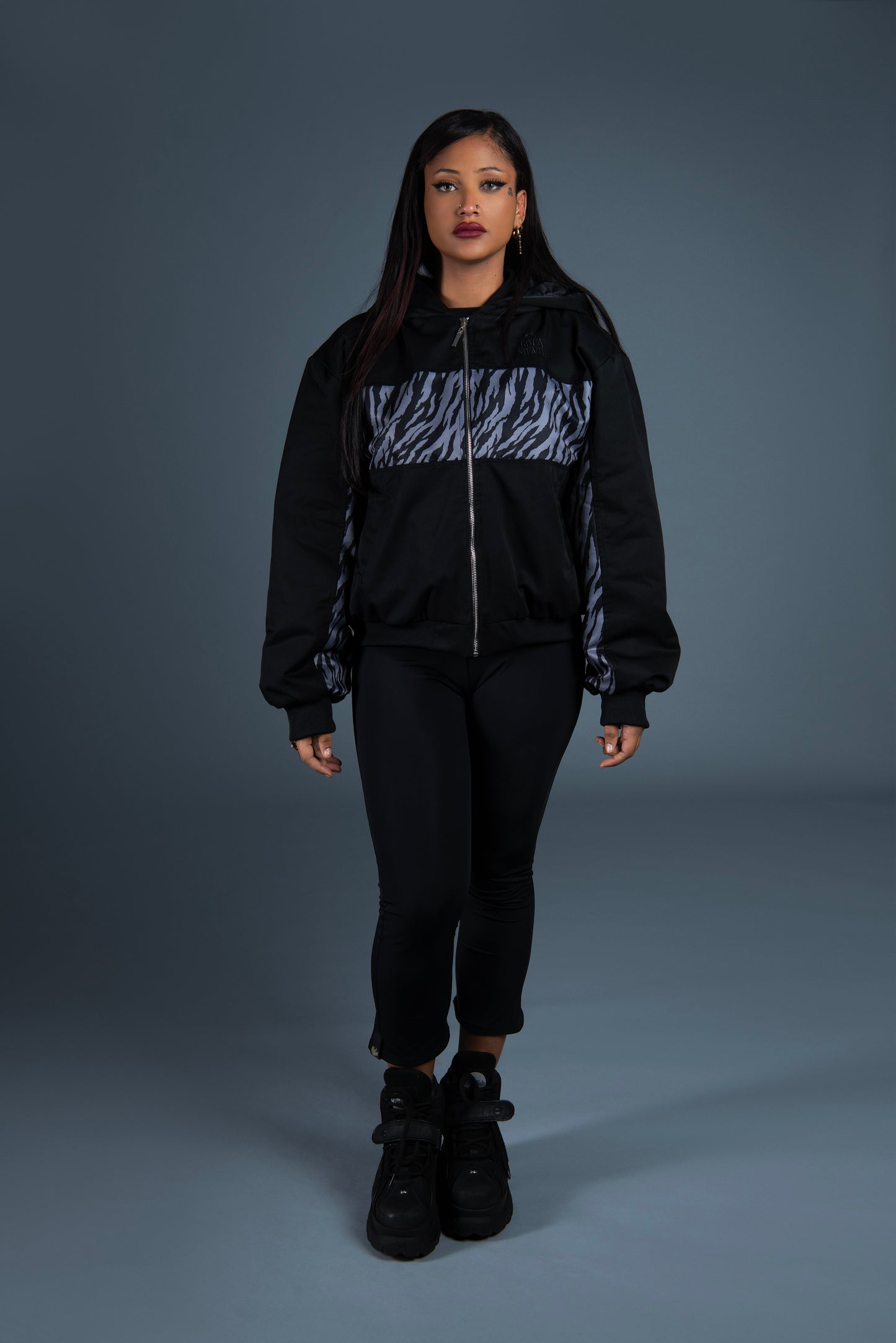 SHADOW BOMBER JACKET TIGER SILVER