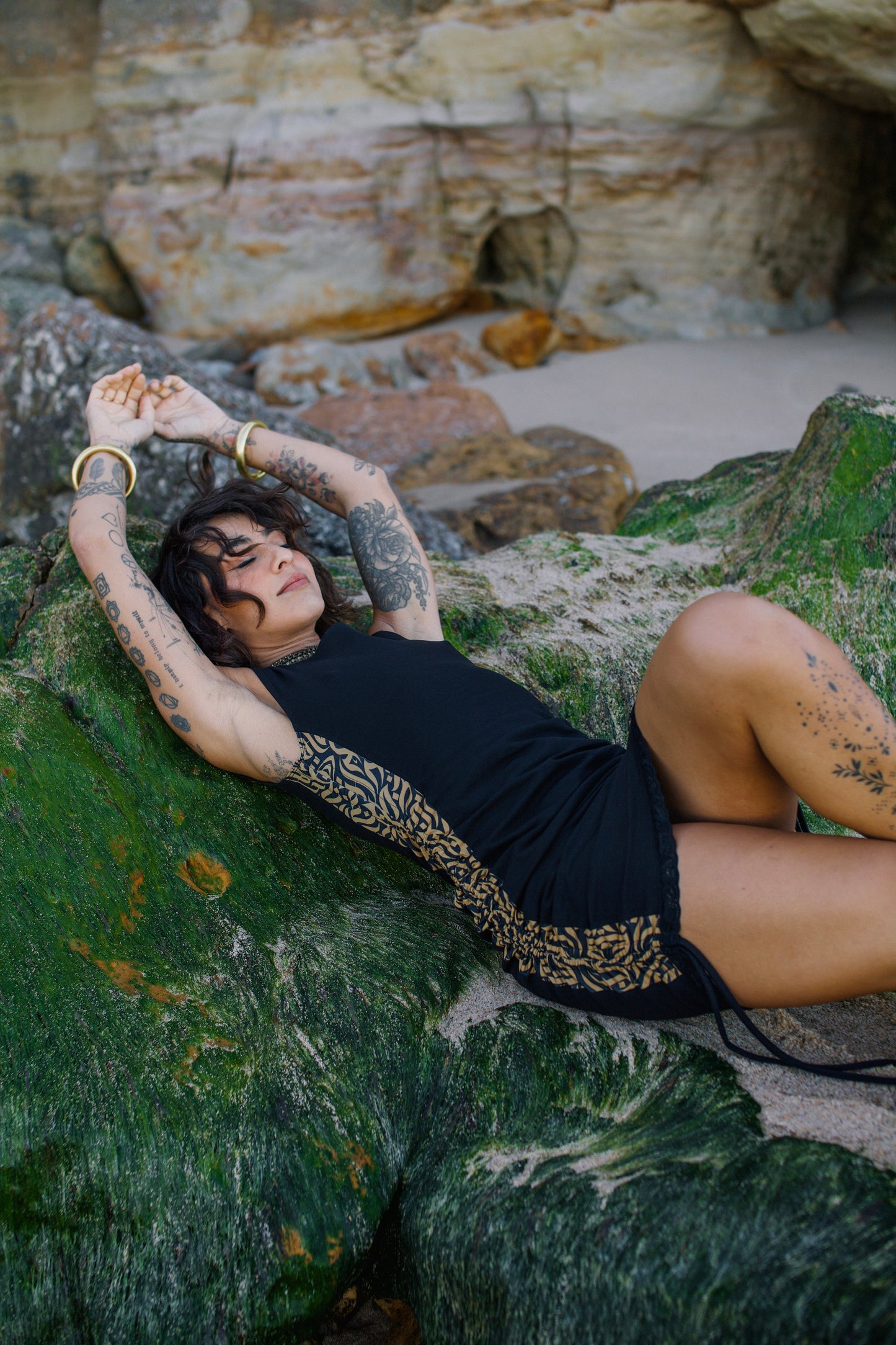 NURIA DRESS INK COFFEE