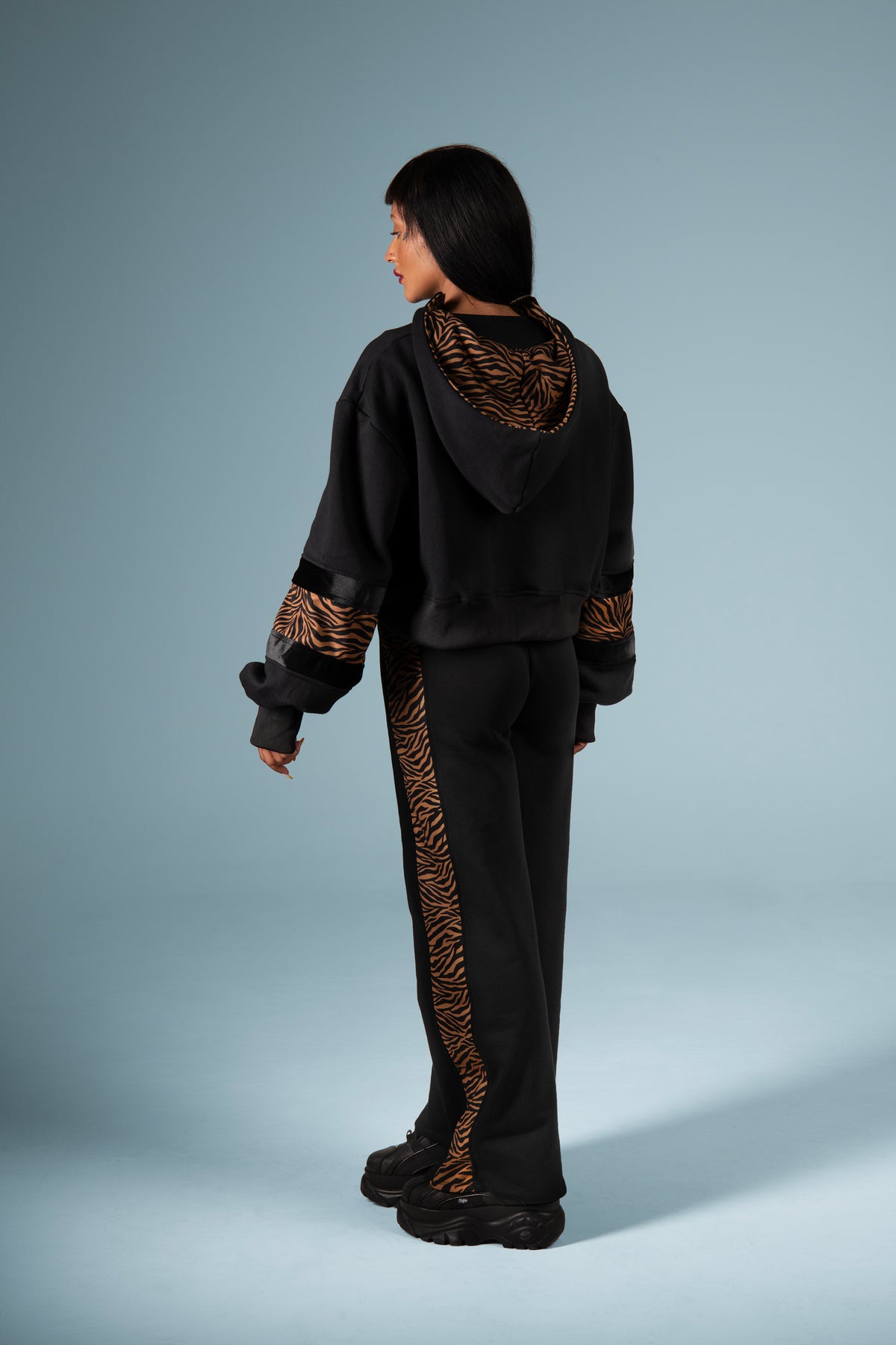 YUKI PANTS ZEBRA COFFEE