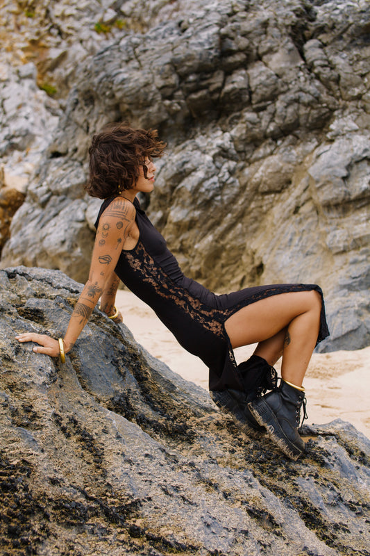 AITANA DRESS BLACK LACE