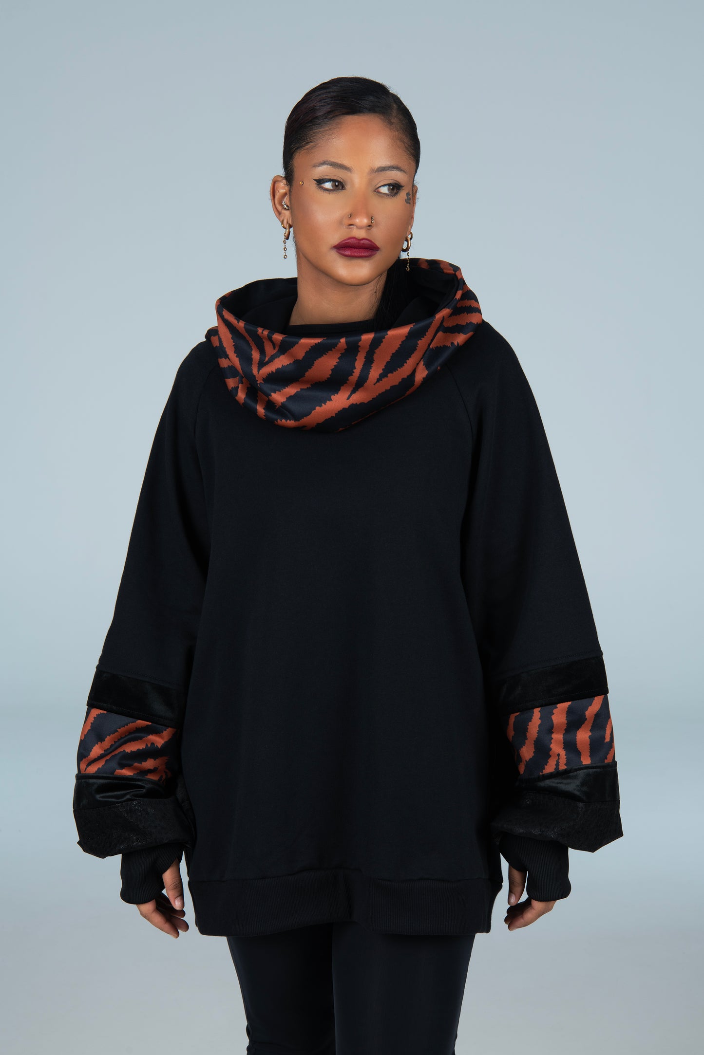 SHIRA DRESS BROWN ZEBRA